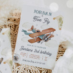 Convites Vintage Airplane - Dois Viagem<br><div class="desc">Avião Vintage Convite de festas de dois Viagens de voo Todos os designs são © PIXEL PERFECTION PARTY LTD</div>