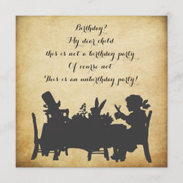 Convites Vintage Alice no aniversário do tea party do país