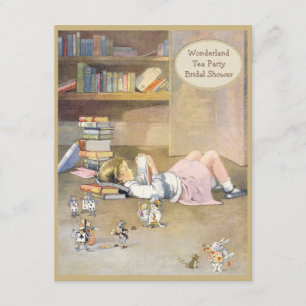 Convites Vintage Alice no chá de panela do país das