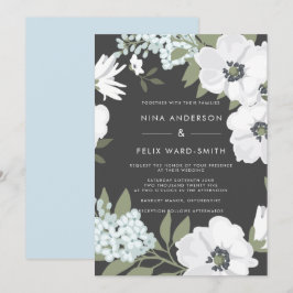 Convites Vintage Anemone Ash Wedding