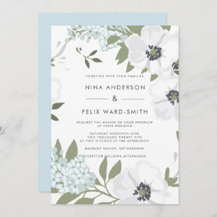 Convites Vintage Anemone Wedding