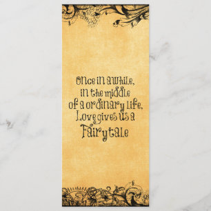 Convites Vintage Antique com Casamento de Citação de Amor