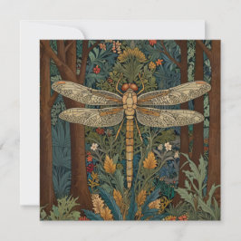 Convites Vintage art nouveau deco dragonfly boho chic