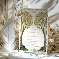 Vintage Art Nouveau Love Tree Wedding