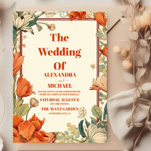 Convites Vintage Art Nouveau Wedding