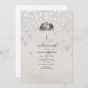 Convites Vintage Autumn - Fall White Chá de panela