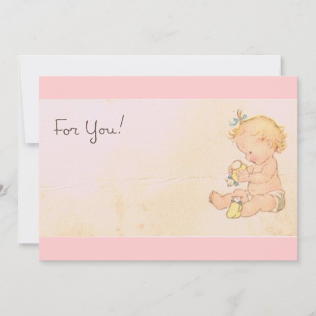 Convites Vintage Baby (Frente)