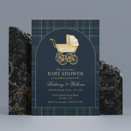 Convites Vintage Baby Carriage Classic Baby Shower 