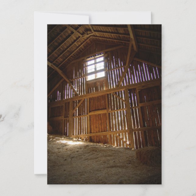 Convites Vintage Barn (Frente)