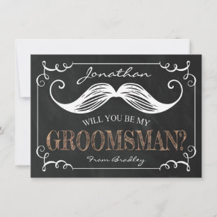 Convites Vintage Be My Groomsmen   Padrinho