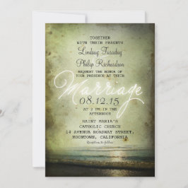 Convites Vintage BEACH WEDDING