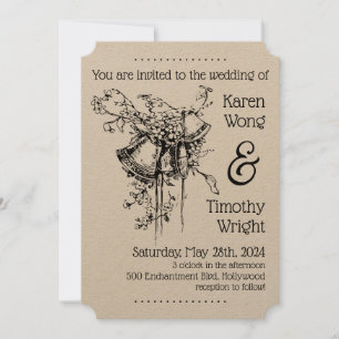Convites Vintage Bells Wedding
