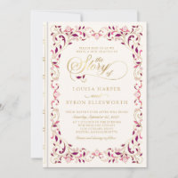Vintage Biblioteca Story Fairy Tale Casamento