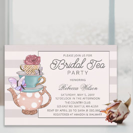 Convites Vintage Blush Floral Bridal Party