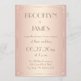 Convites Vintage Blush Wedings