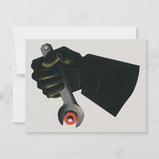 Convites Vintage Business, Fabricante (Frente)