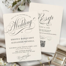 Vintage Calliografia Script Ilegante Casamento de 