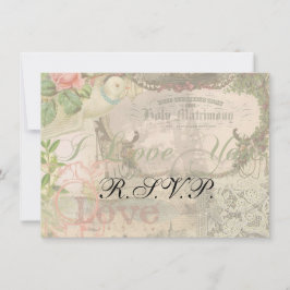 Convites Vintage Casamento Antiquado de Casamento Elegante