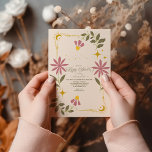 Convites Vintage Celestial Chá de fraldas Botânico<br><div class="desc">Celebre o próximo pacote de alegria com nosso Vintage Celestial Chá de fraldas Invitation. A cintura celestial, entrelaçada com elementos botânicos, cria um convite que irradia charme e elegância. Matizes de Vintage deram o tom para uma celebração de eterno, convidando amigos e família a um chá de fraldas que é...</div>