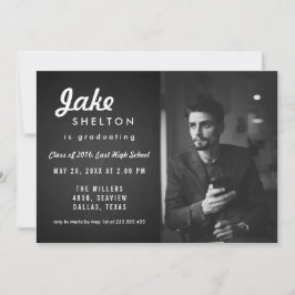 Convites Vintage Chalkboard Graduação Foto