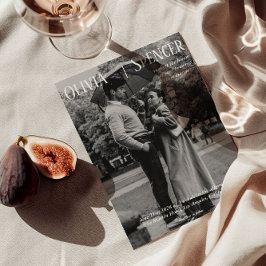 Convites Vintage Chic Romantic Old Money Wedch