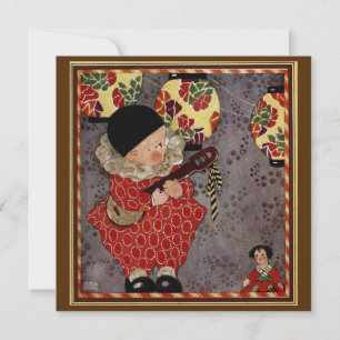 Convites Vintage Child Reproduzindo Festa de aniversário de