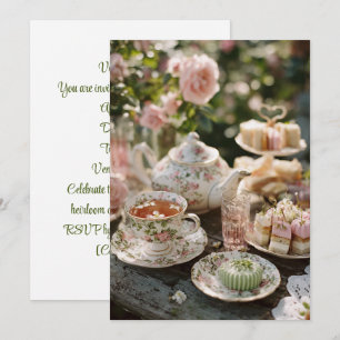 Convites Vintage China Eterno Tea