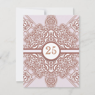convites vintage chiques para aniversário de 25 an