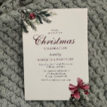 Convites Vintage Clássica Festa de Natal Elegante<br><div class="desc">Clássico Vintage Elegante Convite de festas de Natal Corporativo Veja a coleção correspondente em nossa Loja de Nest e Niche</div>