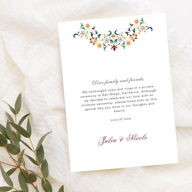 Convites Vintage Classical Motif Wedding Announcement (Criador carregado)