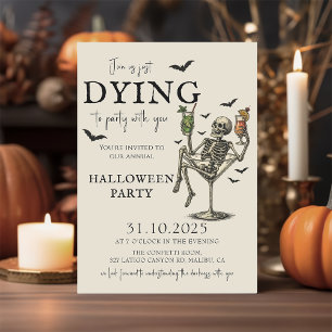 Convites Vintage Cocktails e Festa de Fumaça no Halloween I