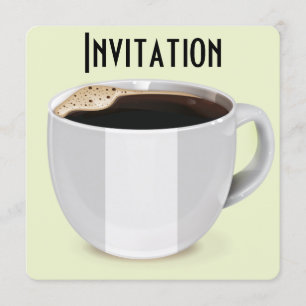 Convites Vintage Coffee Advertisement Poster