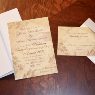 Convites Vintage Country Barn Wedding