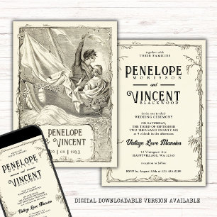 Convites Vintage Cruise Wedding