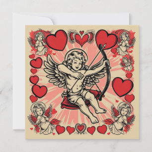 Convites Vintage cupide love