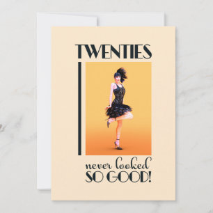 Convites Vintage de Aniversário com 20 anos