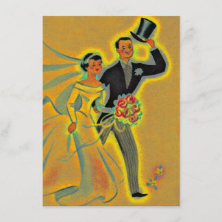 Convites Vintage de Aniversário de 50 Anos Dourado