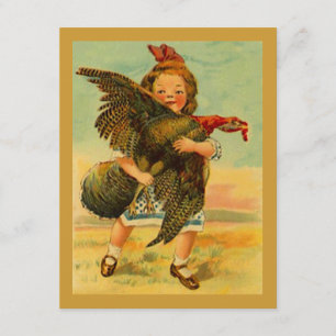 Convites Vintage, Dia de Ação de Graças, Criança Selvag