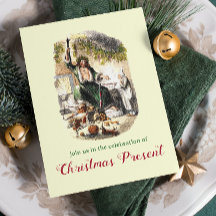 Vintage Dickens Ghost Uma Festa De Carol De Natal