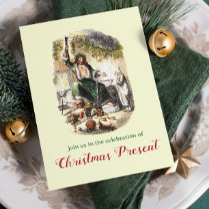 Convites Vintage Dickens Ghost Uma Festa De Carol De Natal