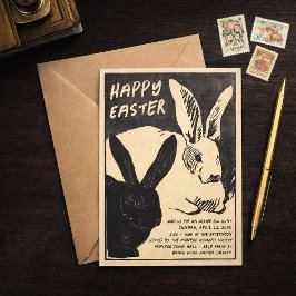 Convites Vintage Easter Bunny Invitation - Easter Egg Hunt