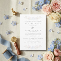 Vintage Elegant Soft Floral Regency Wedding 