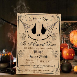 Convites Vintage Elegant Spooky, Chá de fraldas de Hallowee