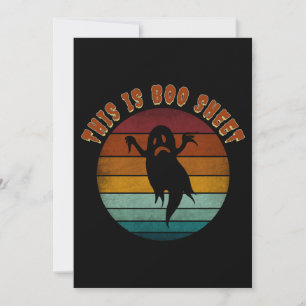 Convites Vintage, Este É O Boo Sheet Halloween Ghost