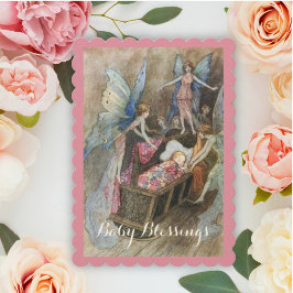 Convites Vintage Fairy Chá de fraldas