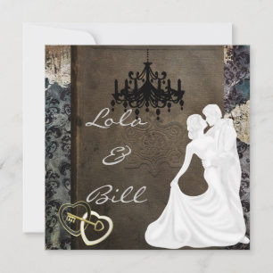 Convites Vintage Fairytale Weding Invitation AUTHENTIC AN