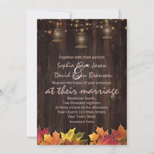 Convites Vintage Fall Deixa Lanternas Antigas Casamento De