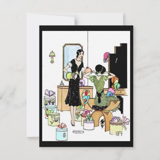 Convites Vintage Fashion (Frente)