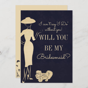 Convites Vintage Fashion Você Será Minha Carta De Bridesmai
