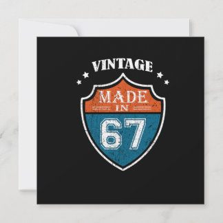 Convites Vintage Feita Em 67 1967 Aniversário De Presente
